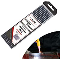 10x aguja de electrodo de tungsteno WC-20 Ø 1-6 x 175 mm Electrodo de tungsteno Soldadura TIG WC20 Adecuado para acero…